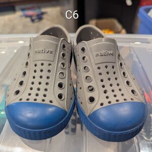 NWOT Native Kids Shoes in Gray and Blue C6